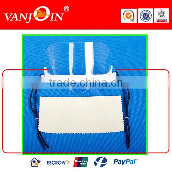 Clear Transparent Sanitary Mask With PERMANENT & DOUBLE SIDED Anti-Fog Shield photo-2