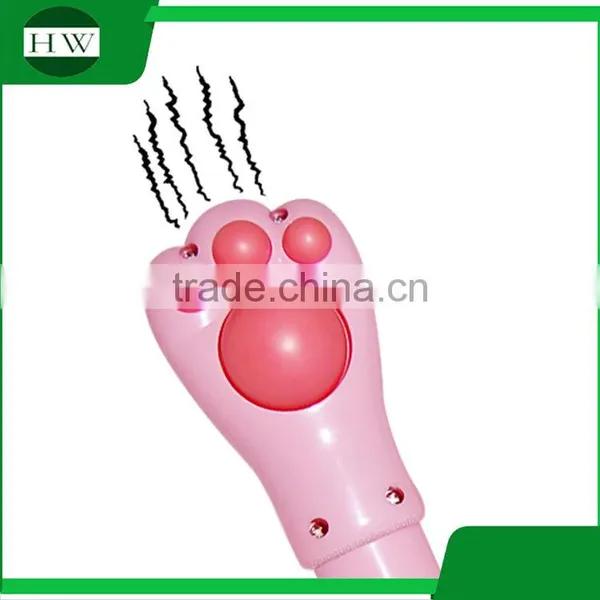 Multipurpose Mini Cartoon Cat Paw Portable Plastic Led Electric Torch Flashlight With Massage Hammer photo-5