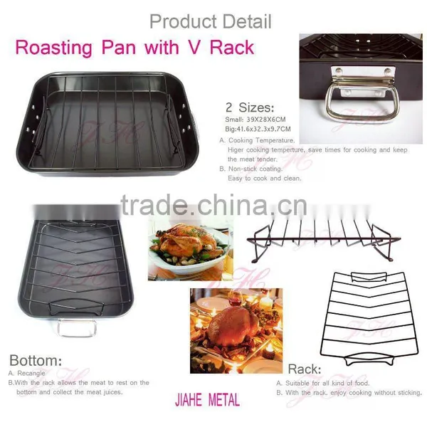 Aluminum Non-stick Turkey Roaster Pan photo-6