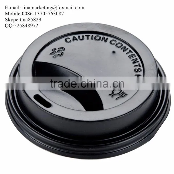Choice 10, 12, 16, and 20 Oz. Black Hot Paper Cup Travel Lid/ Plastic Coffee Cup Lid photo-3