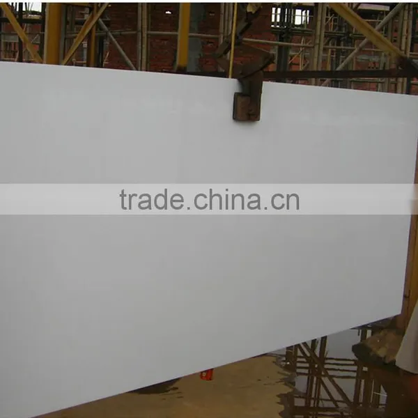 Pure White Polished Crystallized Glass Slabs photo-3