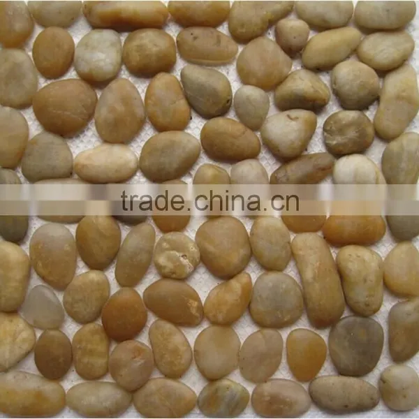 Natural Black River Pebbles Stone Mosaic Paver photo-3