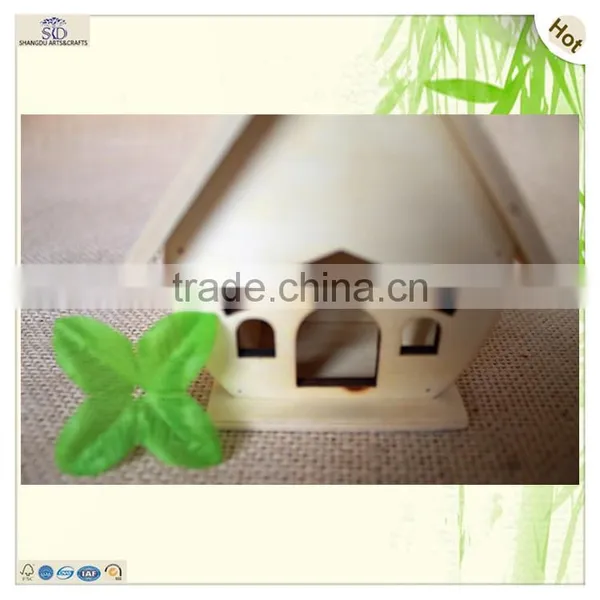 Mind Design Light Plywood Cross Bird Canaris Cage photo-5