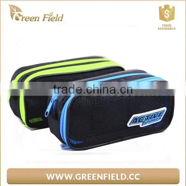 Double Layer Pencil Case Canvas Pen Pouch Pencil Bag photo-3