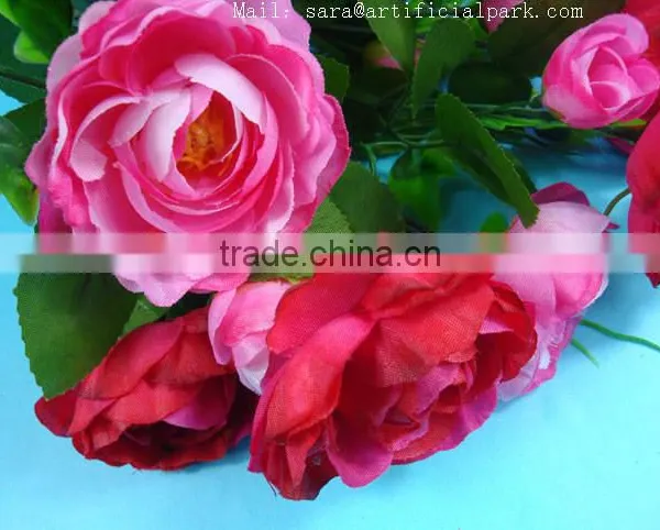 SJ10111104 Artificial Camellia Silk Flower photo-5