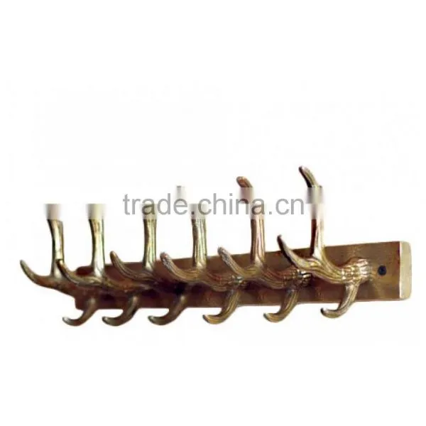 Shiny Polished Brass Coat Hooks photo-3