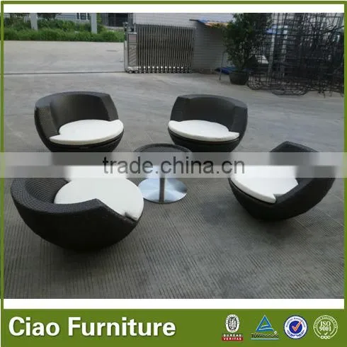 Creative Outdoor Leisure Coffee and Tea Rattan Outdoor Furniture Table Set photo-2