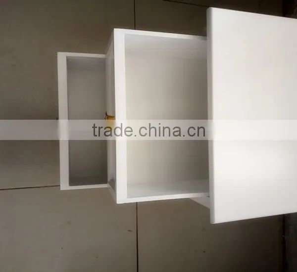 White Two Drawers Wooden Cabinet for Living Room Furnitures photo-4