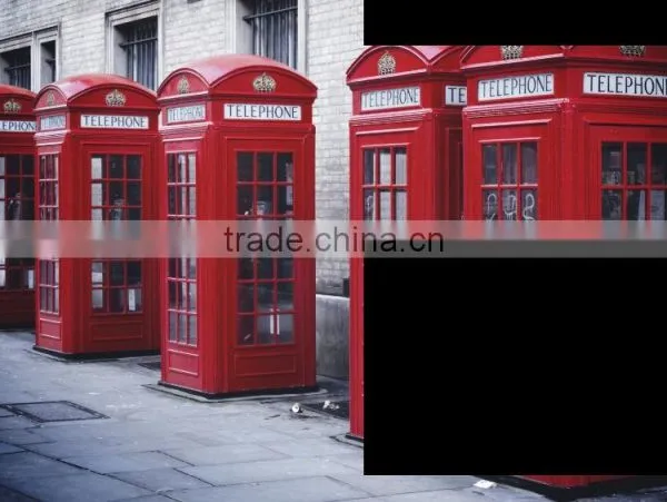Antique Red Painted Metal Street Telephone Box photo-3