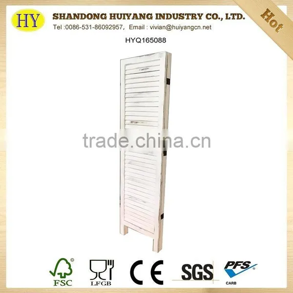 Vintage Painted Folding Screen Room Divider photo-3