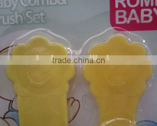 Plum Blossom Shaped Comb With Brush for Children/plastic Hair Brush photo-2