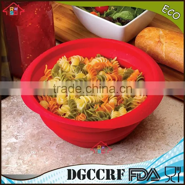 NBRSC Silicone Collapsible Colander Spaghetti Strainer Mesh Drainer for Food Pasta Vegetables Fruit photo-4