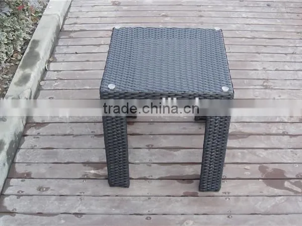 Soho Haiti Aluminum Square Rattan Table With Tempered Glass photo-5