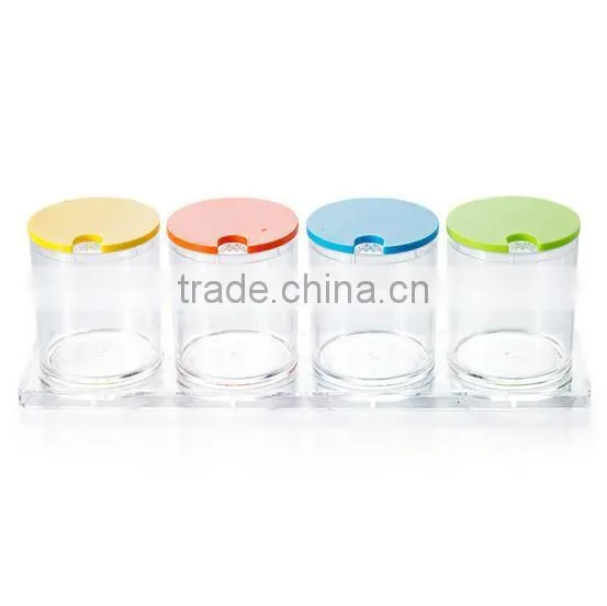 4 Cases Transparent Seasoning Box Spice Box Set Plastic Spice Bottles Wholesale photo-4