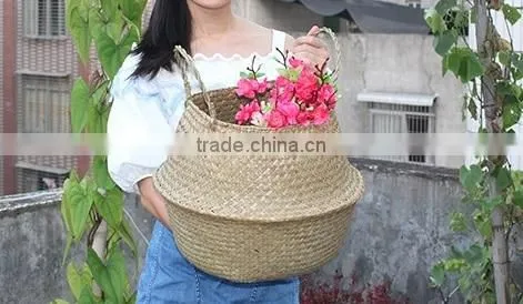 Natural Seagrass Belly Baskets/ Seagrass Laundry Baskets photo-6