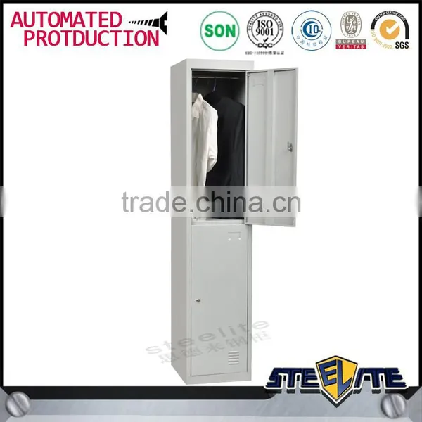 Factory Direct Sale Clothes Cupboard Design Steel 2 Doors Locker photo-3