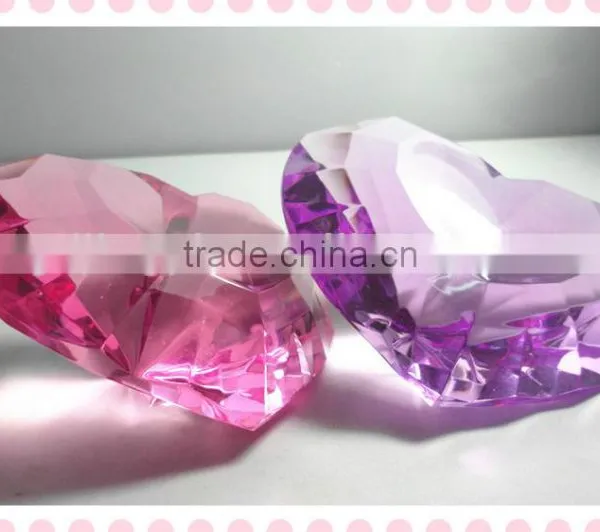 2016 New Style Clear Red Crystal for Valentines Gift With Heart Acrylic photo-3