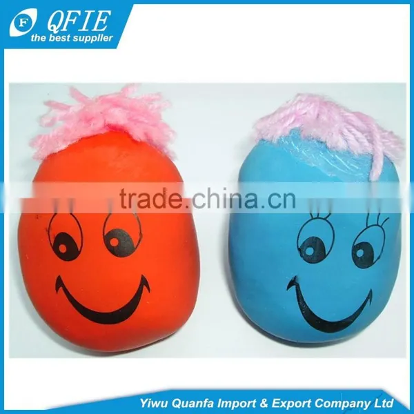 Hot Selling 3cm 4.5cm Rubber Soft Smile Moody Face Stress Ball Toy for Kids photo-3