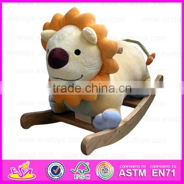 2015 Custom мягкая игрушка-мишка, деревянное качающееся животное в стиле коровы, оптовая продажа деревянных качалок-игрушек животных, деревянная декоративная качалка WJ277565 photo-2