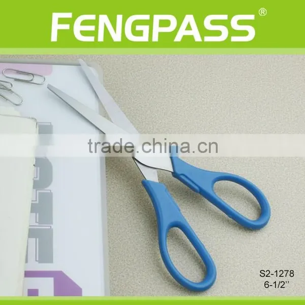 S2-1278 6-1/5" 2CR13 Stainless Steel PP Plastic Handle Stationery Scissors / Kid Scissors photo-2