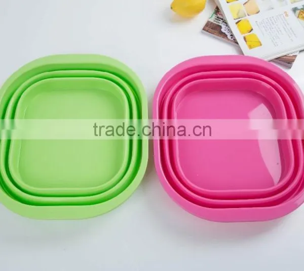 Silicone Folding Pots Vegetables Wash Basin Car Portable Fishing Water Bucket photo-5