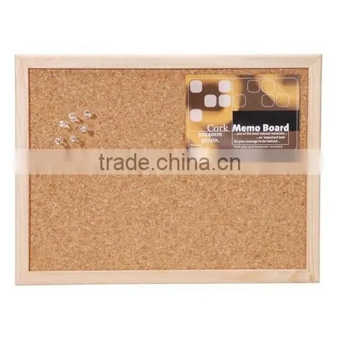 Wood Framed Cork Memo Board Comes With Push Pins photo-2