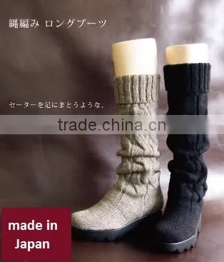 Stylish and Luxury Shoe Ladies Boots With Comfortable Fabric Made in Japan photo-2