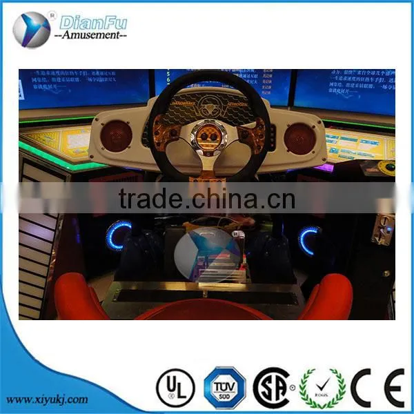 Dynamic Car Racing Simulator/42 Inch LCD 3 Screens Outrun Real Driving 3D Video Car Racing Game Machine photo-5