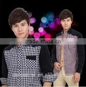 Men's Cotton Dress Shirt With Vertical Stripe Men Suit MSRT0013 photo-2