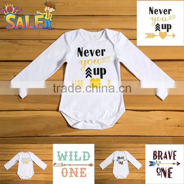 2016 Hoe Sale !!baby Onesie Long Sleeve / Baby Onesie Custom Printing / Plain Baby Onesie photo-3