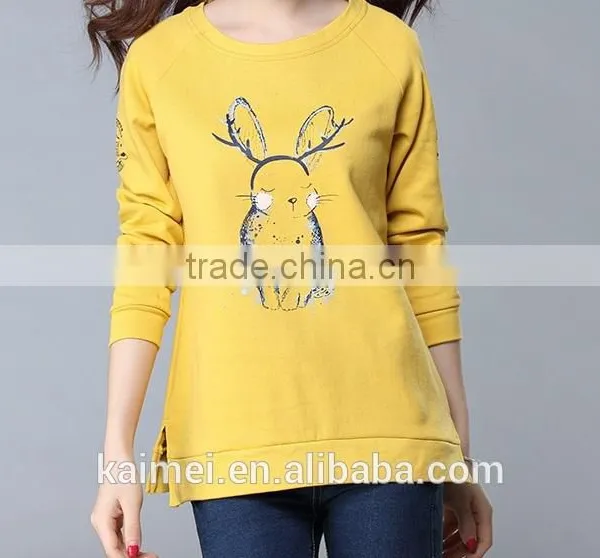 Eco-friendly Quick Dry Hot Design Factory Produced Best-selling High Quality Cvc Printed Sweatshirt CVC(80/20) photo-3