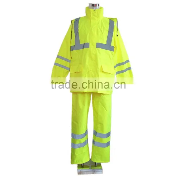 New Design Custom High Visibility Outdoor Adult Waterproof Polyester Rainwear Rain Coat photo-6