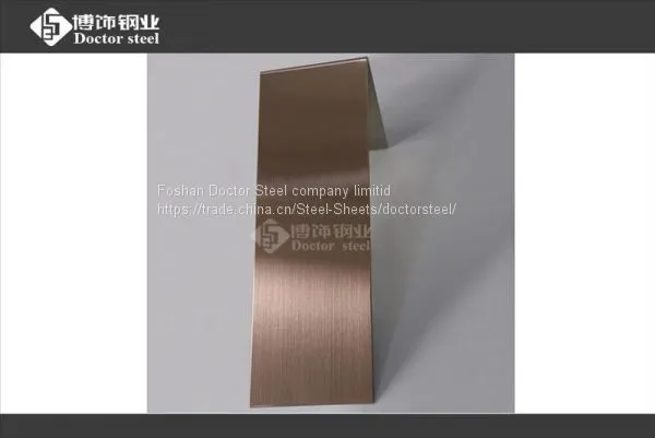 Light Hairline no Fingerprinted Bronze Hairline Stainless Steel Sheet photo-4