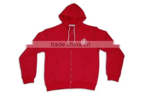 High Quality Promotional Men's Hoodies CVC/TC Fleece Plain Hoodie photo-5
