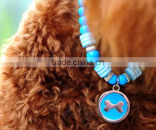 RH1911H Dog Necklace Round Bone Brand Pet Necklace With Dog Tag photo-5