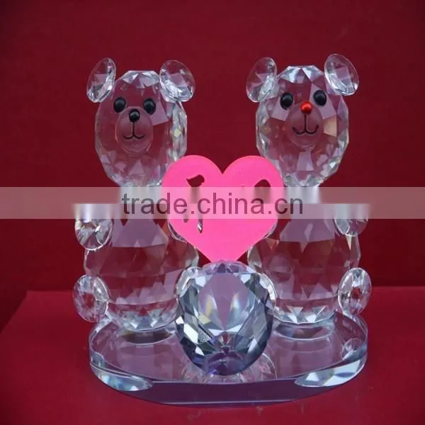 Crystal Bear Wedding Souvenirs