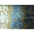 Cushion Jacquard Woven Fabric Velvet Hand Painted Floral Pattern