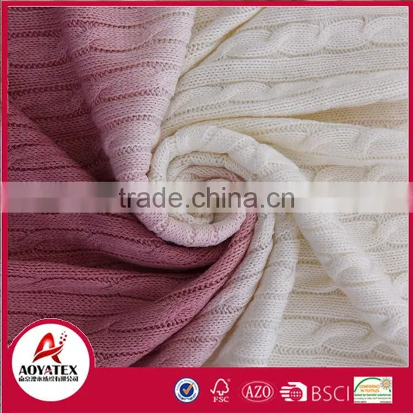 Super Soft 100% Acrylic Assorted Cable Knit Baby Throw Blanket photo-6