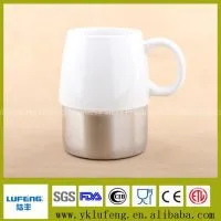 350 Durable Ceramic Mug With Stainless Steel