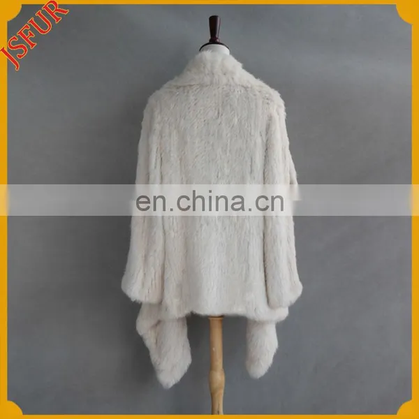 Hot Sale Fashion Wholesale Warm Rabbit Fur Coat photo-3