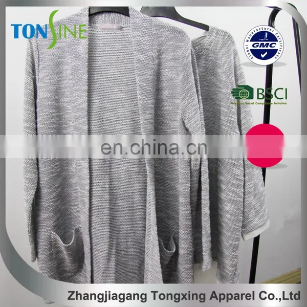 Plus Size Cardigan With Cut and Sew photo-4