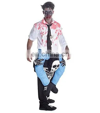 Horror Piggyback Shoulder Ride Pick Me Up Skeleton Costume photo-4