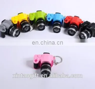 Simulation SLR Camera Modeling Key Pendant LED Luminous Sound Cartoon Bag Ornaments Key Ring Small Gifts photo-3