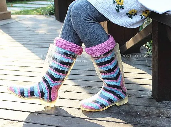 Simple Transparent Women Boots,Transparent New Fashion Female Boots,Transparent Lady PVC Boots,Popular Style Boot,Fashion Rain Boot ​ photo-3
