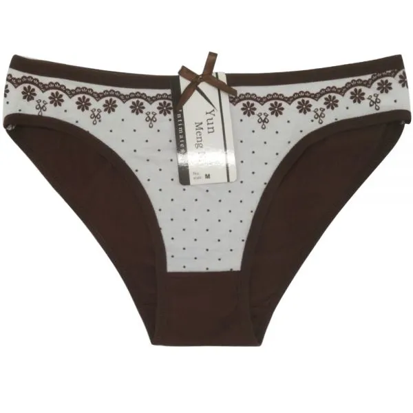 Yun Meng Ni Sexy Underwear Cute Round Dot Printing Ladies Briefs Breathable Cotton Women Panties photo-5