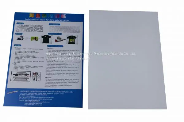 Inkjet Transfer Paper for 100% Cotton Textile Dark Colored A4 UNEWPRINT photo-3