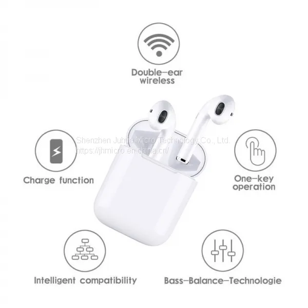 Original 1:1 Tws I12 Mini Bt Audifono Touch Control Wireless Earbuds photo-5