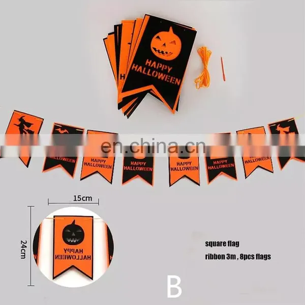 Wholesale Felt Halloween Party Door Hanging Flag Decoration photo-3