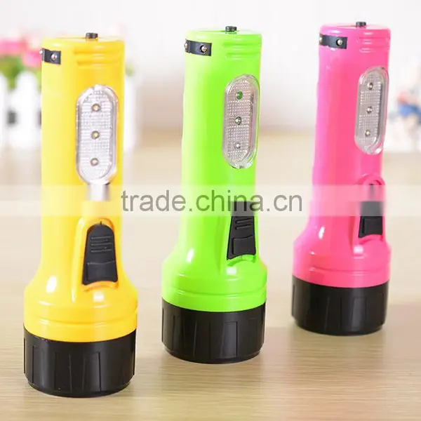 Indoor Cheap 6+3led Plastic Rechargeable Flashlight photo-2