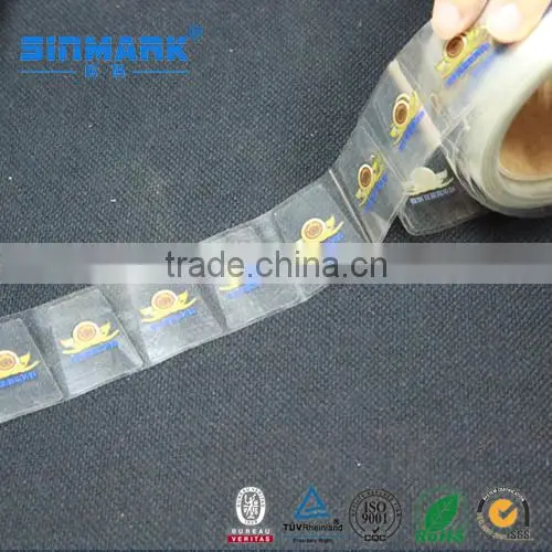 SINMARK Waterproof Transparent Product Label Roll Sticker Printing Roll Label photo-3